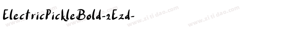 ElectricPickleBold-2Ezd字体转换