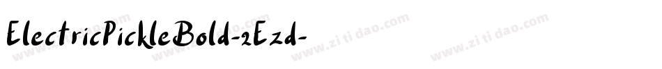 ElectricPickleBold-2Ezd字体转换