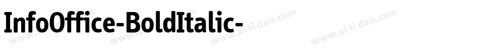 InfoOffice-BoldItalic字体转换