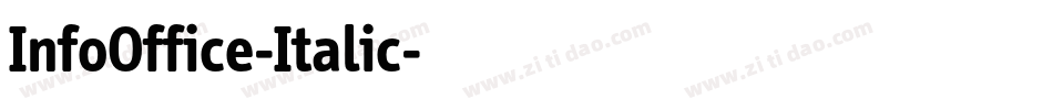InfoOffice-Italic字体转换