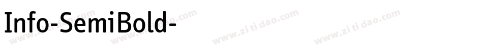 Info-SemiBold字体转换