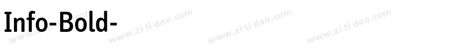 Info-Bold字体转换