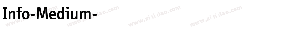 Info-Medium字体转换