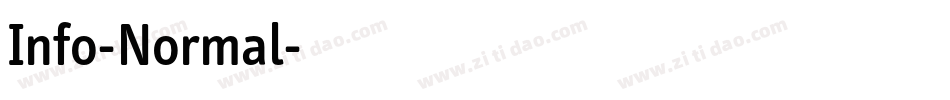 Info-Normal字体转换