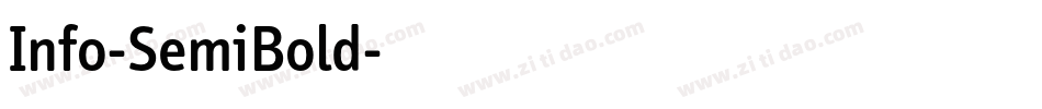 Info-SemiBold字体转换