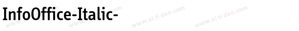 InfoOffice-Italic字体转换