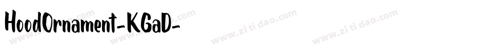 HoodOrnament-KGaD字体转换