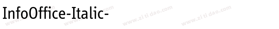 InfoOffice-Italic字体转换