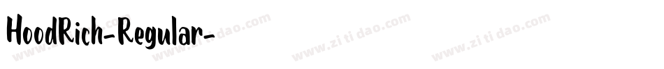 HoodRich-Regular字体转换