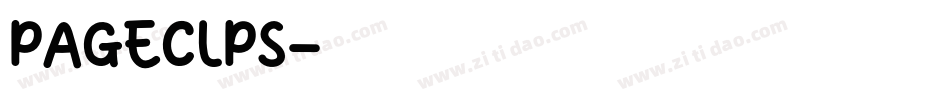 PAGECLPS字体转换