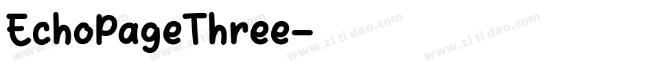 EchoPageThree字体转换