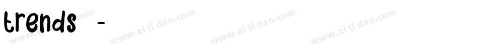 trends字体字体转换