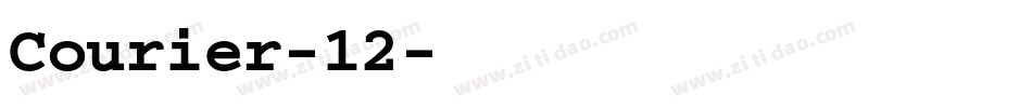 Courier-12字体转换