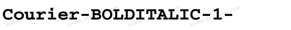 Courier-BOLDITALIC-1字体转换