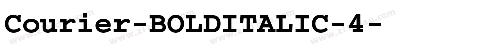 Courier-BOLDITALIC-4字体转换