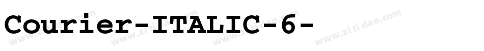 Courier-ITALIC-6字体转换
