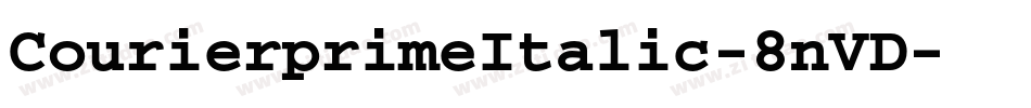 CourierprimeItalic-8nVD字体转换