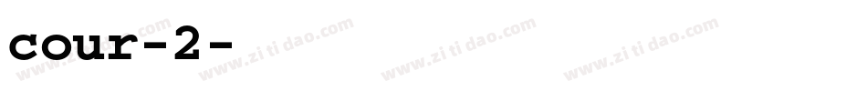 cour-2字体转换