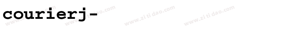 courierj字体转换