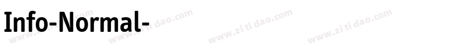Info-Normal字体转换