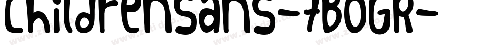 Childrensans-7BOGR字体转换