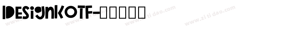 DesignKOTF字体转换