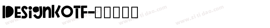 DesignKOTF字体转换