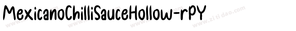 MexicanoChilliSauceHollow-rPY7字体转换