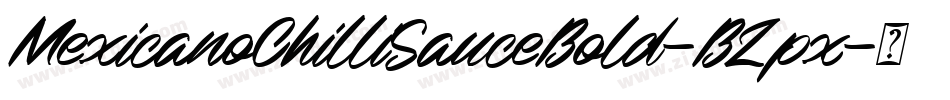 MexicanoChilliSauceBold-BZpx字体转换