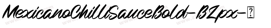 MexicanoChilliSauceBold-BZpx字体转换