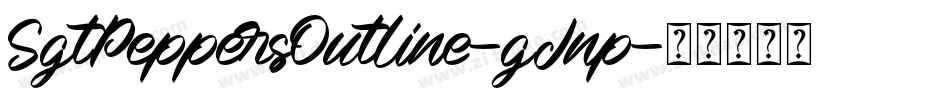 SgtPeppersOutline-gJnp字体转换