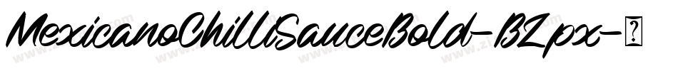 MexicanoChilliSauceBold-BZpx字体转换