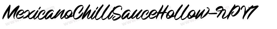 MexicanoChilliSauceHollow-rPY7字体转换