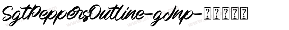 SgtPeppersOutline-gJnp字体转换