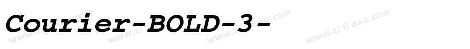 Courier-BOLD-3字体转换