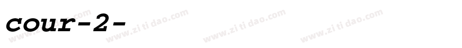 cour-2字体转换