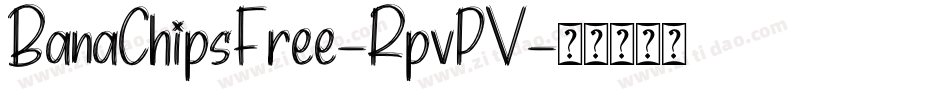BanaChipsFree-RpvPV字体转换