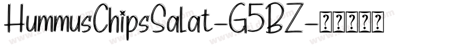 HummusChipsSalat-G5BZ字体转换