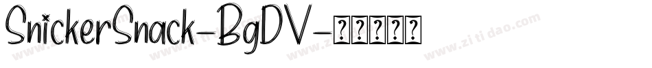 SnickerSnack-BgDV字体转换