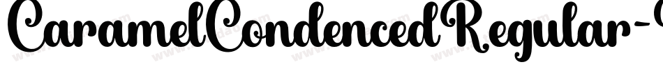 CaramelCondencedRegular-VpGz字体转换