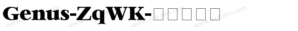 Genus-ZqWK字体转换