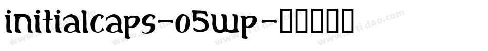 InitialCaps-O5WP字体转换