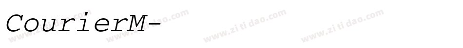 CourierM字体转换