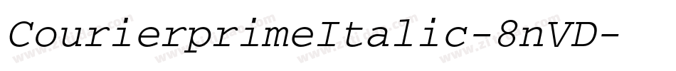 CourierprimeItalic-8nVD字体转换