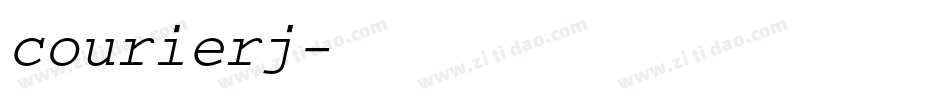 courierj字体转换