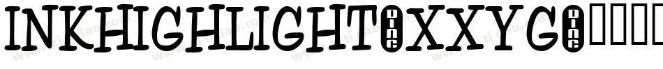 InkHighlight-XXyG字体转换