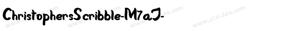 ChristophersScribble-M7aJ字体转换