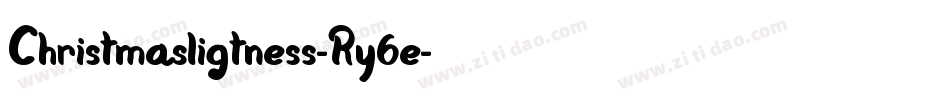 Christmasligtness-Ry6e字体转换