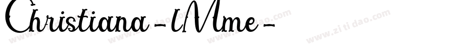 Christiana-lMme字体转换