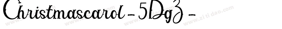 Christmascarol-5DgZ字体转换